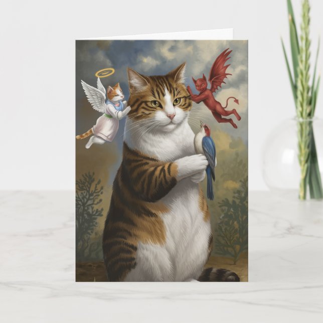 Carte Débat sur le chat (Devant)