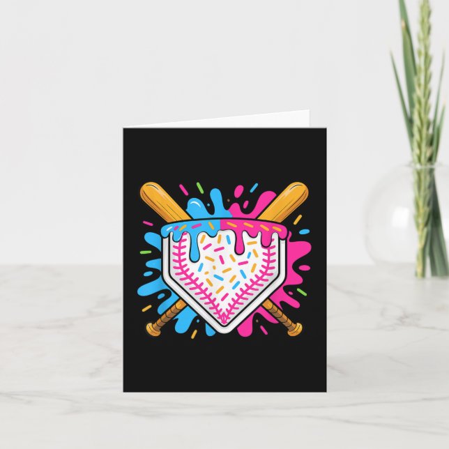 Carte Débit De Baseball Pour Garçons Ice Cream Drip Jeun (Devant)