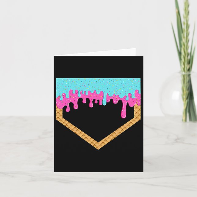 Carte Débit De Baseball Pour Garçons Ice Cream Drip Yout (Devant)