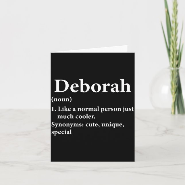 Carte Deborah Name Definition Funny D  (Devant)