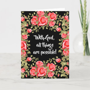 Carte Début de la graduation Sacred Heart Religieux