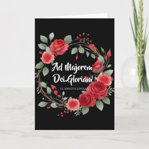 Carte Début de l'obtention du diplôme St. Ignatius Relig