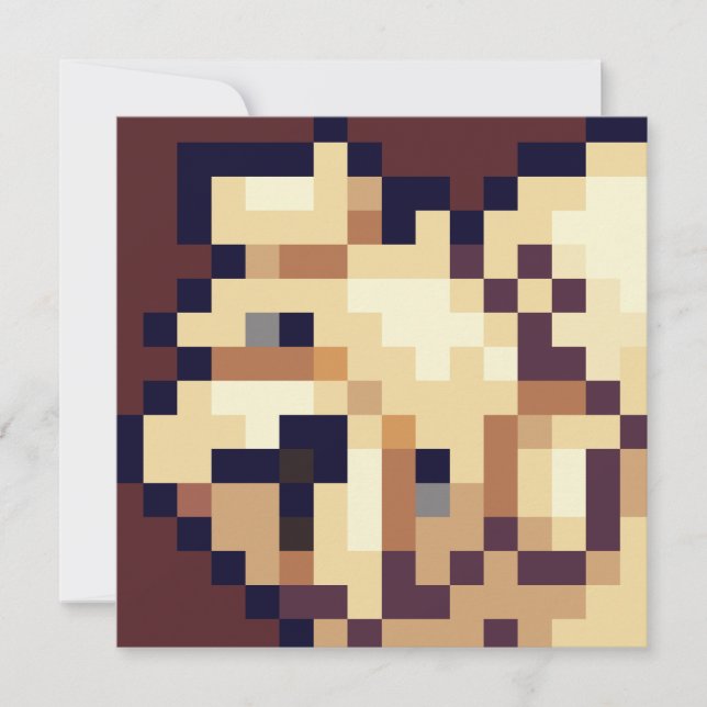 Carte Début de puppy card pixel (Devant)