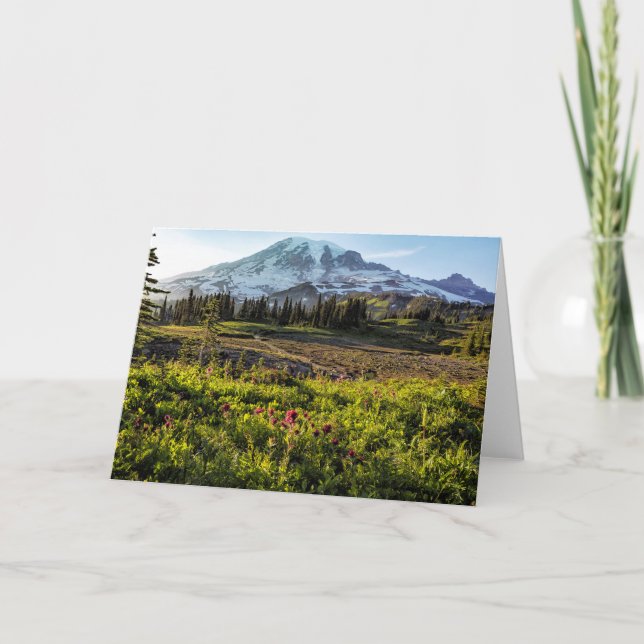 Carte Début de soirée sur le Mont Rainier (Devant)