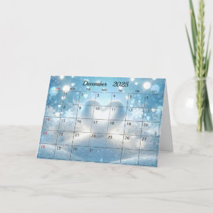 Carte Décembre 2025 Mois de Noël