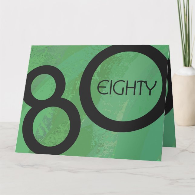 Carte Décennie verte 80e anniversaire (Devant)