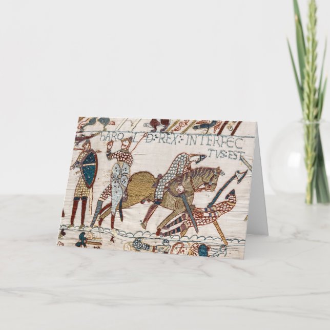 Carte Décès du roi Harold (Tapisserie de Bayeux) (Devant)