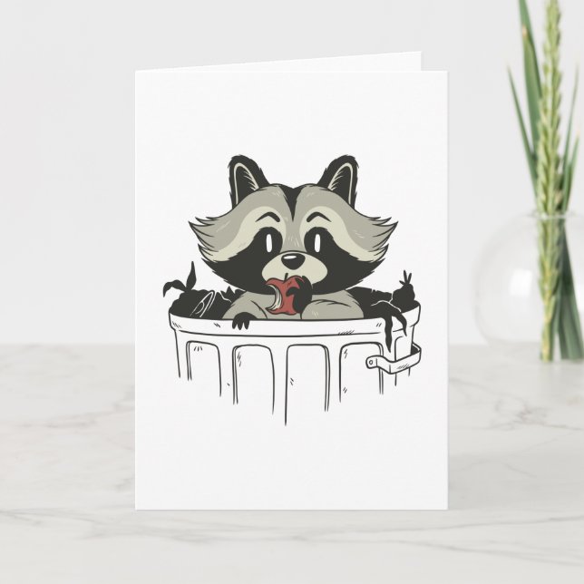 Carte déchet raccoon (Devant)