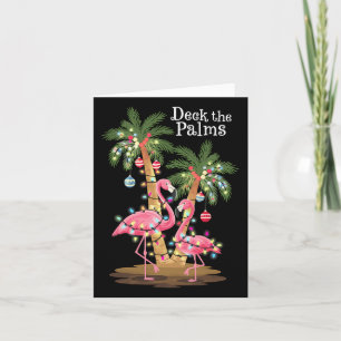 Carte Deck Le Flamant rose Palms Lumières Tropicales De 