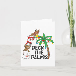 Carte Deck Le Palmier Noël En Juillet Noël Hommes Femmes
