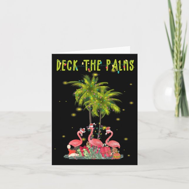Carte Deck Les Palms Hawaiian Christmas Lights Palm Flam (Devant)