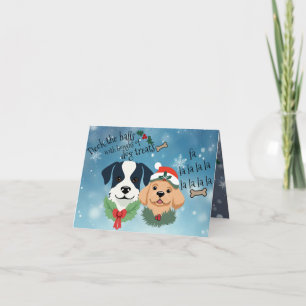 Carte "Deck the halls with Dog Traits" Personnalisable