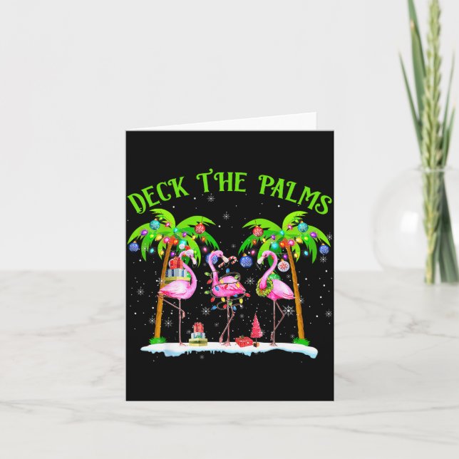 Carte Deck The Palms Flamingo Trocal Christmas Lights Pa (Devant)