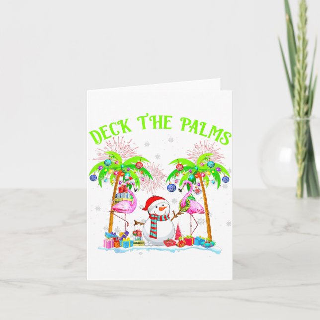 Carte Deck The Palms Flamingo Trocal Christmas Lights Pa (Devant)