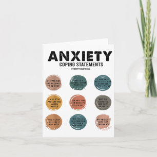Carte Déclarations d'adaptation de l'anxiété Médecins de