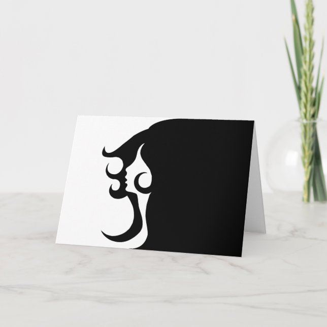 Carte Deco mod woman (Devant)