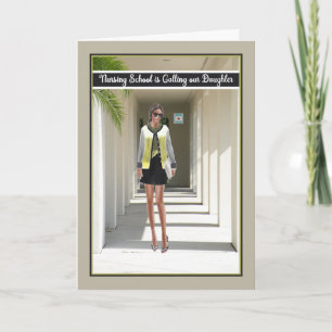 Carte d'école de soins infirmiers pour le départ d