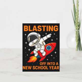 Carte Décollage dans une nouvelle année scolaire astrona