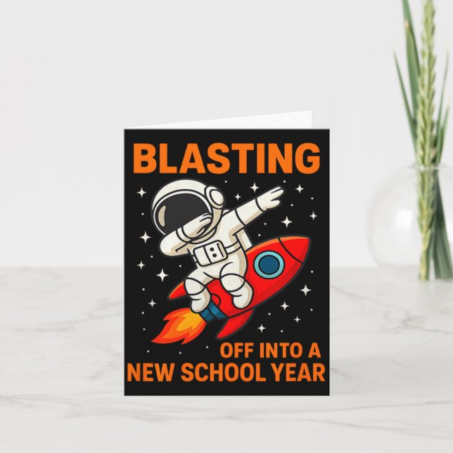 Carte Décollage dans une nouvelle année scolaire Astrona (Devant)