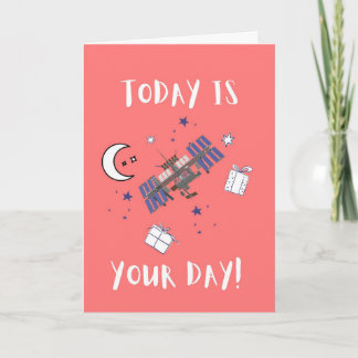 Carte Décoller pour la fête des pères de naissance