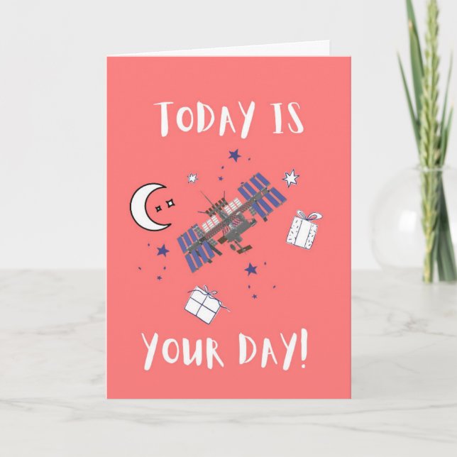 Carte Décoller pour la fête des pères de naissance (Devant)