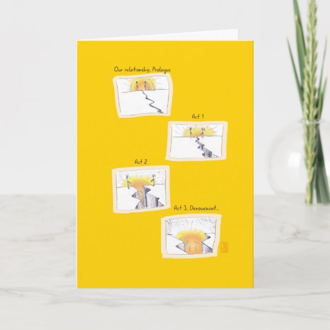 Carte Déconnexion émotionnelle sur la relation jaune (Devant)