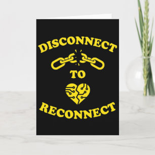 Carte Déconnexion pour se reconnecter Sensibilisation à 
