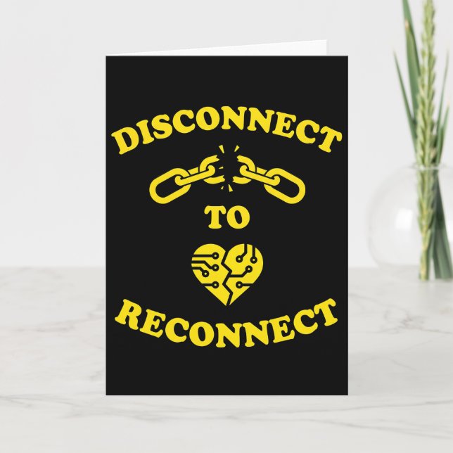 Carte Déconnexion pour se reconnecter Sensibilisation à  (Devant)
