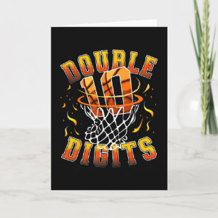 Carte Décorations d'anniversaire garçon chiffres doubles
