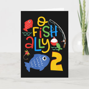Carte Décorations d'anniversaire pour enfants O-fish-all