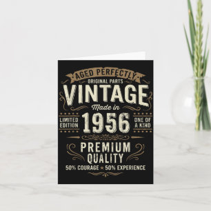 Carte Décorations d'anniversaire vintage 70 ans hommes d