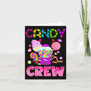 Carte Décorations de l'équipe de bonbons Candy Land Swee