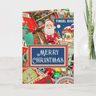 Carte Décorations de Noël Rétro Vintage II