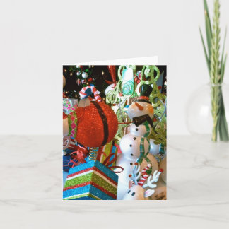 Carte Décorations Snowman de vacances