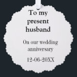 Carte Décorative À mon mari mariage anniversaire ajouter nom date m<br><div class="desc">conception</div>