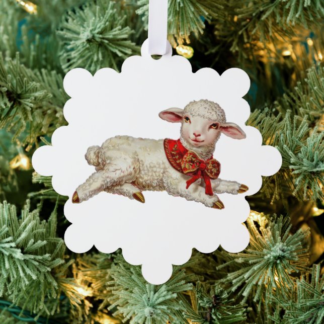 Carte Décorative agneau de Noël (Insitu (Arbre))