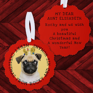 Carte Décorative Ajouter Photo Funky Christmas Cat Keepsaké Yearly