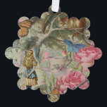 Carte Décorative Alice Chat du Cheshire Jardin de l'Arbre Wonderlan<br><div class="desc">C'est l'œuvre d'art classique d'Alice issue du livre Les Aventures d'Alice au pays des merveilles, avec le célèbre Chat du Cheshire, alors qu'Alice bavarde avec le Chat du Cheshire assis dans son arbre. Cette image du Pays des Merveilles d'Alice est basée sur l'image originale du Chat du Cheshire de la...</div>