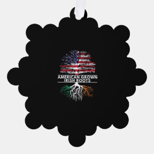 Carte Décorative American Grown Irish Roots Flag Irlande ST. PATRIQ