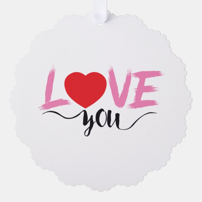 Carte Décorative Amour (Recto)