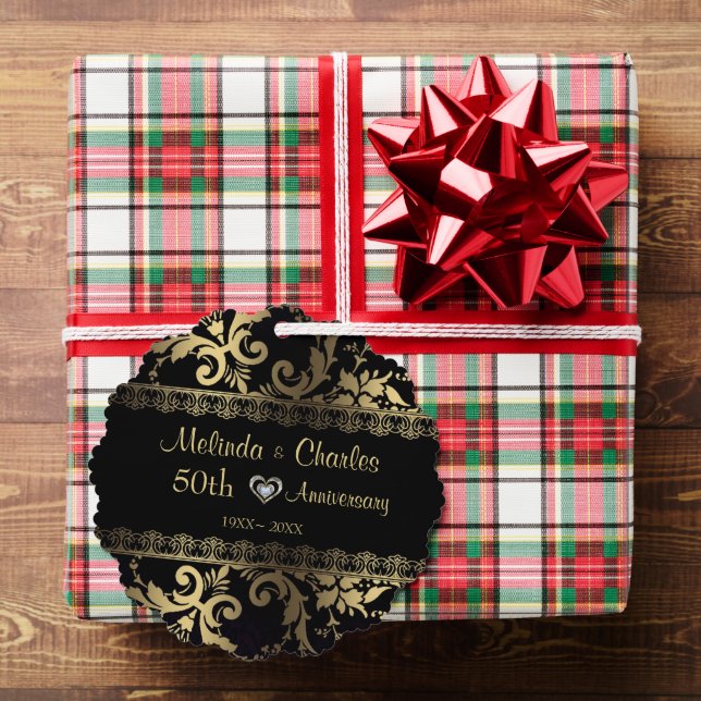 Carte Décorative Anniversaire Du Mariage De Dentelle Et De Damas D' (Insitu (Cadeau))