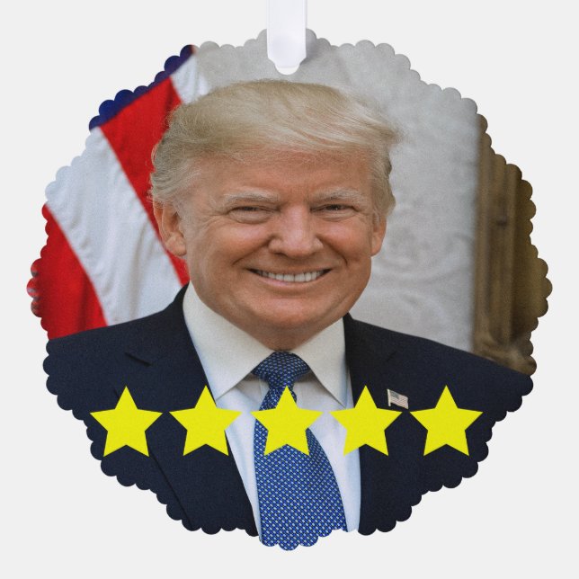 Carte Décorative Approbation du président Donald Trump (Recto)