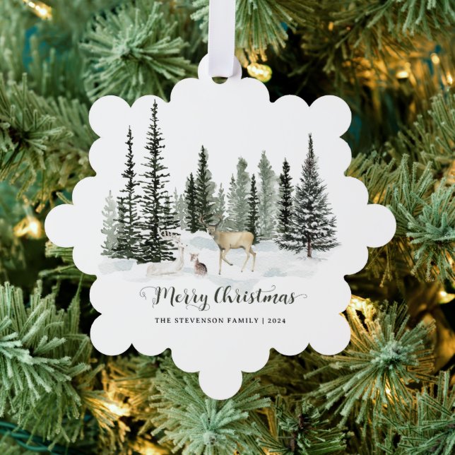 Carte Décorative Aquarelle Bois Joyeux Noël (Insitu (Arbre))