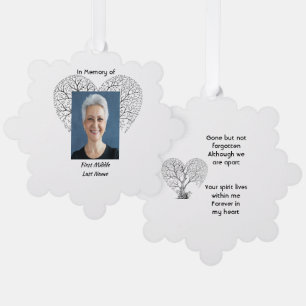 Carte Décorative Arbre de vie Cœur Amour Mémorial Cadeau