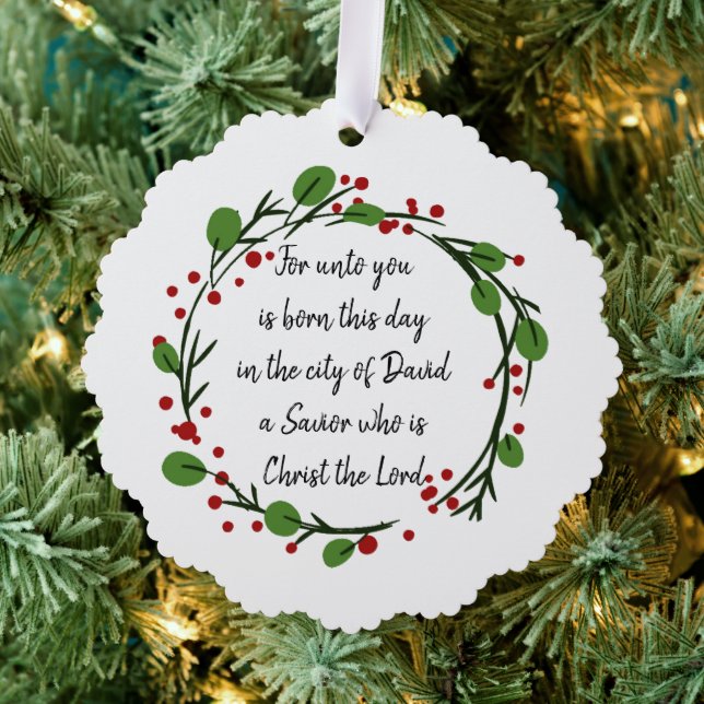 Carte Décorative Autocollant d'Écriture Sainte de Noël chrétien (Insitu (Arbre))