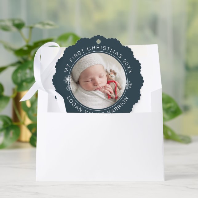 Carte Décorative Baby's First Christmas Keepsake Photo (Enveloppe)