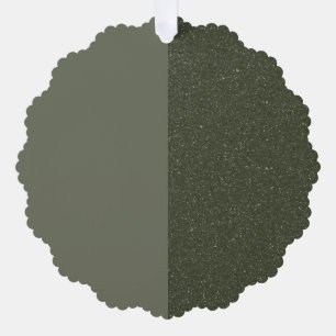 Carte Décorative Balise d'ornement vert mousse personnalisée - Matt