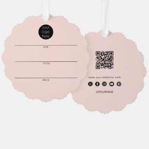 Carte Décorative Balise Hang du logo de l'entreprise Vêtements Swin