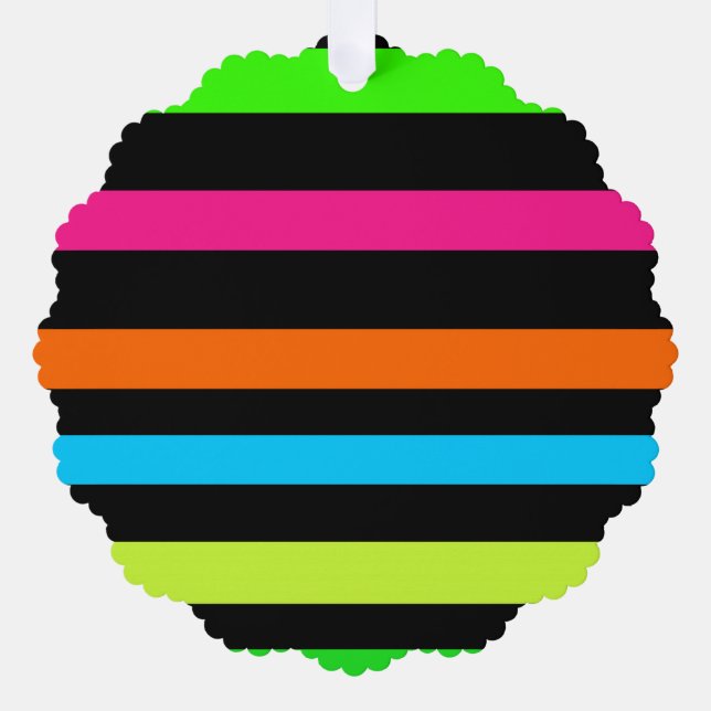 Carte Décorative Bandes de néon (Recto)