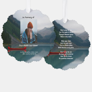 Carte Décorative Bateau de lac de Wilderness Memorial chrétien